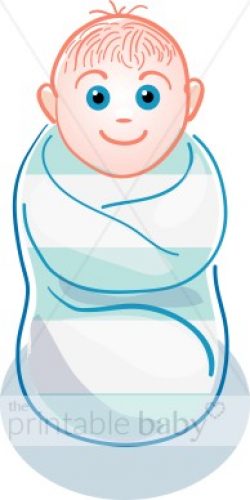 Swaddled Baby Clipart | New Baby Clipart