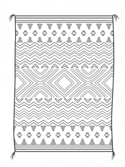 Navajo Blanket coloring page | Free Printable Coloring Pages