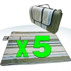 Pack of 5] XXX-Large 70×80′ Picnic Blanket Waterproof bottom Soft ...
