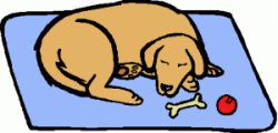 Dog Napping Clipart