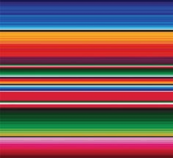 Oilcloth Serape. Based upon the colourful traditional Mexican ...