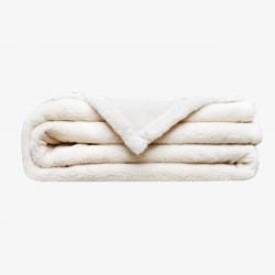 Autumn And Winter Thick White Blankets, Coral Wool Blanket, White ...