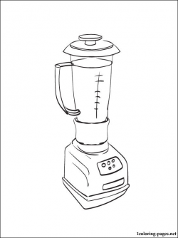 Blender Coloring Page - 46antenna.info