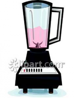 A Blender with a Smoothie Drink In It - Royalty Free Clipart Picture
