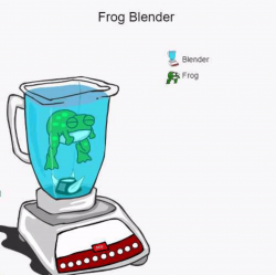 Frog in a blender...don't ask me why - Imgflip