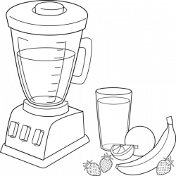 Fruit smoothies coloring page free clip art png - Clipartix