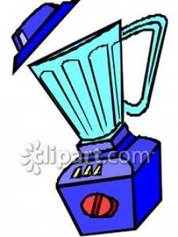 A Blender with the Lid Off - Royalty Free Clipart Picture
