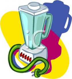A Neon Colored Blender - Clipart