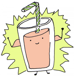 Smoothie clipart funny - Pencil and in color smoothie clipart funny