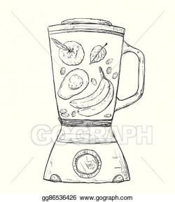 Vector Stock - Cooking smoothie in a blender. Clipart ...