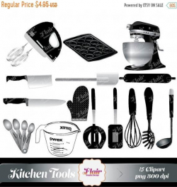 80% OFF BAKING TOOLS Digital Clipart, Kitchen Tools, Baking, Cooking ...