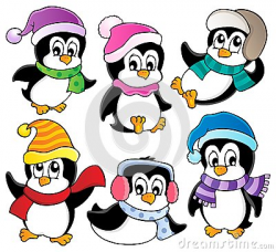 Blizzard And Penguin Clipart