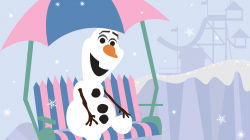 Disney Doodle: Olaf Visits Disney's Blizzard Beach Water Park ...