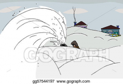 EPS Illustration - Throwing snow. Vector Clipart gg57544197 - GoGraph