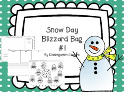 Snow Day Blizzard Bag #1 by Kindergarten Couture | TpT