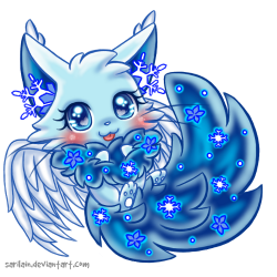 Adoptable] Dreamkit : Snow Flower by Sarilain | Creature Concepts ...