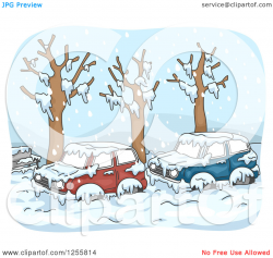 Snow Blizzard Clip Art - Clipart Vector Illustration •