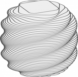 Clipart - Animated Twisted Rounded Block