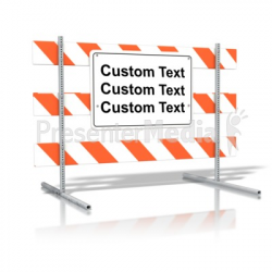 Standing Road Sign Blank Text - Custom Text - Great Clipart for ...