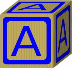 Blue Block A Clip Art at Clker.com - vector clip art online, royalty ...