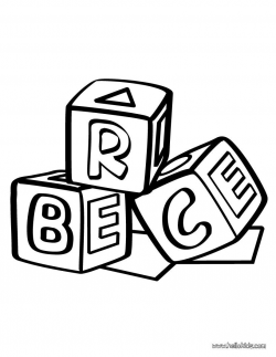 Building block coloring page | Daycare - coloring pages | Pinterest