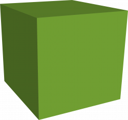 Clipart - Green Cube