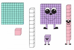 Place Value People and Blocks Clip Art Set Cute!!! by Workaholic NBCT