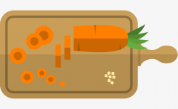 The Chopping Board Decorative Pattern, Chopping Block, Cut Carrots ...