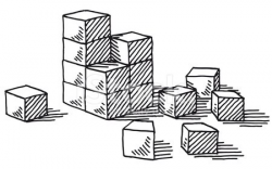 Building Blocks Drawing stock vectors - 365PSD.com