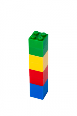 Lego bricks tower - stock photo free