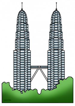 Architecture Clip Art by Phillip Martin, Petronas Towers