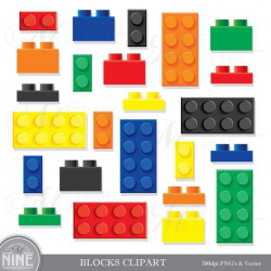 BUILDING BLOCKS Clip Art / Building Bricks Clipart Downloads ...