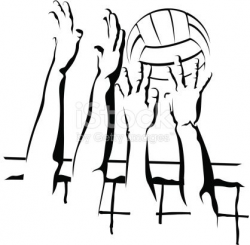 Vector illustration of a closeup volleyball block. Transparent PNG ...