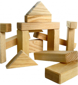 Wooden Blocks Clipart Natural Wood Building Blocks (beautiful Wooden ...