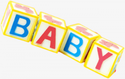 Baby, Geometric Word, Building Blocks PNG Image and Clipart for Free ...