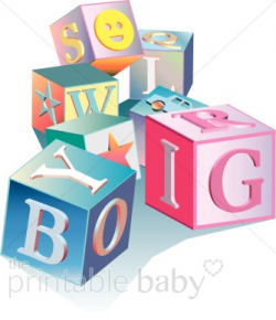 Lettering Blocks Clipart | Baby Blocks Clipart