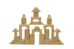 Amazon.com: Wooden Blocks - 100 Pc Wood Building Block Set with ...