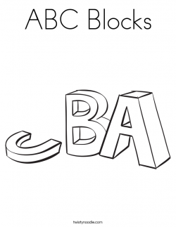 Abc Blocks Coloring Pages# 1893776