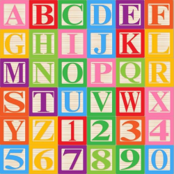 Baby Blocks Alphabet Font Clip Art Clipart - Commercial and Personal ...