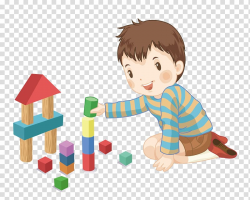 Toy block Designer Cartoon Child, Boy playing with blocks ...
