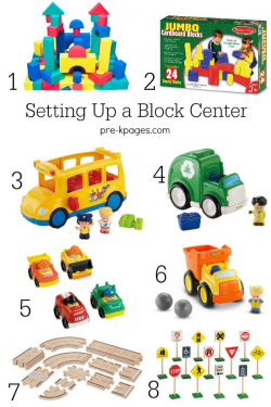 Blocks Center Set Up in Preschool | Block play, Block area and School