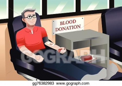 Vector Art - Blood donation. Clipart Drawing gg76382983 - GoGraph