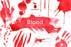 Blood Clipart Halloween Clipart Blood Splatter Murder