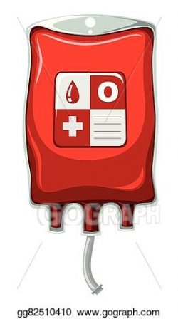Vector Art - Blood type o in medical bag. Clipart Drawing gg82510410 ...