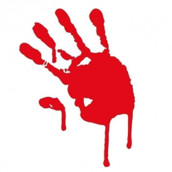 bloody hand print | Blood Donation | Pinterest | Blood donation