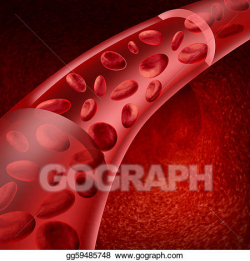 Clipart - Blood cells. Stock Illustration gg59485748 - GoGraph