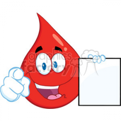 Royalty-Free Royalty Free RF Clipart Illustration Red Blood Drop ...
