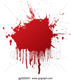 Stock Illustration - Blood splat. Clipart Drawing gg4225241 - GoGraph