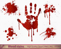 Blood clipart, halloween clip art, horror murder clipart, commercial ...