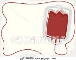 EPS Vector - Blood bag frame. Stock Clipart Illustration gg81370880 ...